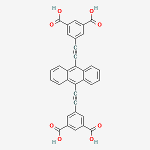 5,5'-(9,10-anthracenediyldi-2,1-ethynediyl)bis-isophthalic acid structure, CAS 1337923-87-1