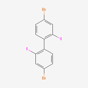 4,4'-Dibromo-2,2'-diiodo-1,1'-biphenyl structure, CAS 852138-89-7