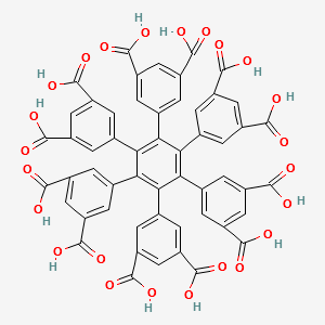 3',4',5',6'-tetrakis(3,5-dicarboxyphenyl)-[1,1':2',1''-terphenyl]-3,3'',5,5''-tetracarboxylic acid structure, CAS 2219313-57-0
