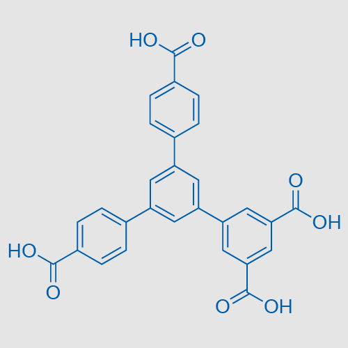 5'-(4-carboxyphenyl)-[1,1':3',1''-terphenyl]-3,4'',5-tricarboxylic acid structure, CAS 1250980-04-1