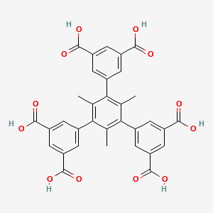 [1,1':3',1''-Terphenyl]-3,3'',5,5''-tetracarboxylic acid, 5'-(3,5-dicarboxyphenyl)-2',4',6'-trimethyl structure, CAS 1374764-27-8