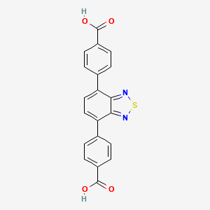 4,4'-(benzo[c][1,2,5]thiadiazole-4,7-diyl)dibenzoic acid structure, CAS 1581774-76-6