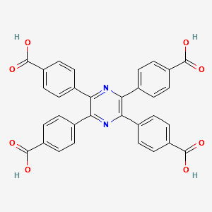 4,4',4'',4'''-(pyrazine-2,3,5,6-tetrayl)tetrabenzoic acid structure, CAS 2089016-10-2