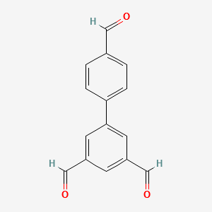 [1,​1'-​Biphenyl]​-​3,​4',​5-​tricarboxaldehyde structure, CAS 187281-19-2