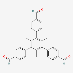 5'-(4-Formylphenyl)-2',4',6'-trimethyl-[1,1':3',1''-terphenyl]-4,4''-dicarbaldehyde structure, CAS 2195343-70-3
