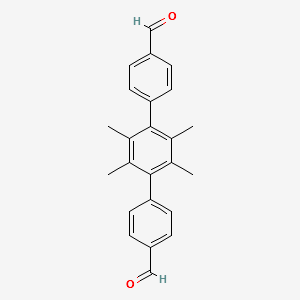 4-[4-(4-formylphenyl)-2,3,5,6-tetramethylphenyl]benzaldehyde structure, CAS 850559-54-5