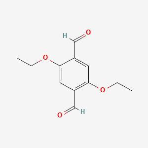 2,5-Diethoxy-benzene-1,4-dicarbaldehyde structure, CAS 56766-03-1
