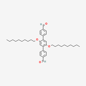 2,5-didecyloxy-1,4-bis(4-formylphenyl)benzene structure, CAS 850446-24-1