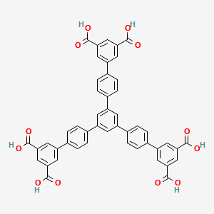 5''-(3',5'-Dicarboxy[1,1'-biphenyl]-4-yl)[1,1':4',1'':3'',1''':4''',1''''-quinquephenyl]-3,3'''',5,5''''-tetracarboxylic acid structure, CAS 1126896-14-7