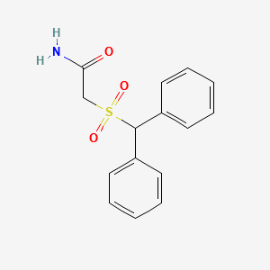 2-[(Diphenylmethyl)sulfonyl]acetamide structure, CAS 2A-3185977
