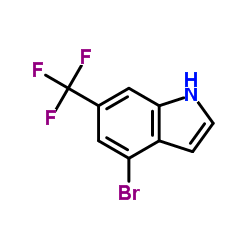 1H-Indole, 4-broMo-6-(trifluoroMethyl)- structure, CAS 1000342-93-7