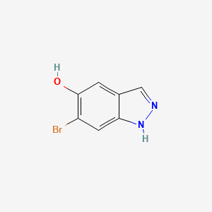 1H-Indazol-5-ol,6-broMo- structure, CAS 1206800-18-1