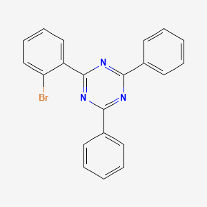 2-(2-bromophenyl)-4,6-diphenyl-1,3,5-triazine structure, CAS 77989-15-2