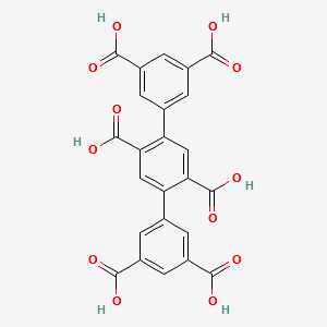 [1,1':4',1''-Terphenyl]-2',3,3'',5,5',5''-hexacarboxylic acid structure, CAS 1542274-12-3