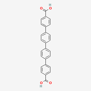 4-[4-[4-(4-carboxyphenyl)phenyl]phenyl]benzoic acid structure, CAS 143613-17-6