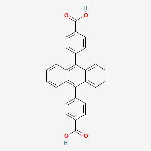 9,10-Di(p-carboxyphenyl)anthracene structure, CAS 42824-53-3