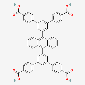5',5''''-(anthracene-9,10-diyl)bis(([1,1':3',1''-terphenyl]-4,4''-dicarboxylic acid)) structure, CAS 913343-74-5