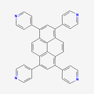 1,3,6,8-tetra(pyridin-4-yl)pyrene structure, CAS 1402429-80-4