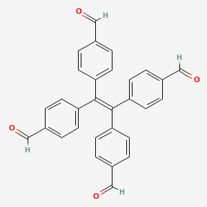 4,4',4'',4'''-(ethene-1,1,2,2-tetrayl)tetrabenzaldehyde structure, CAS 2170451-48-4