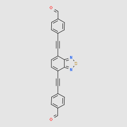 [4,7-Bis(4-formylphenylethynyl)benzo[c][1,2,5]thiadiazole] structure, CAS 1933562-00-5