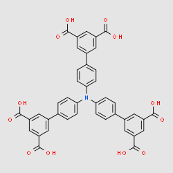 4',4''',4'''''-nitrilotris(([1,1'-biphenyl]-3,5-dicarboxylic acid)) structure, CAS 1347748-59-7