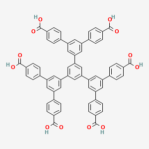 4-[3-[3,5-Bis[3,5-bis(4-carboxyphenyl)phenyl]phenyl]-5-(4-carboxyphenyl)phenyl]benzoic acid structure, CAS 1331745-95-9