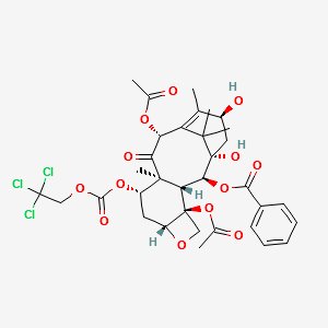 7-{[(2,2,2,-TRICHLOROETHYL)OXY]CARBONYL} BACCATIN III structure, CAS 103150-33-0
