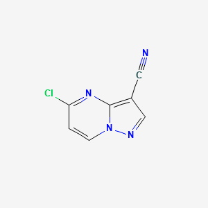 5-Chloropyrazolo[1,5-a]pyriMidine-3-carbonitrile structure, CAS 1224288-92-9