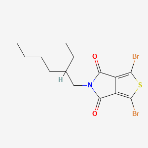 1,3-BibroMo-5-(2-ethylhexyl)-4H-thieno[3,4-c]pyrrole-4,6(5H)-dione structure, CAS 1231160-83-0