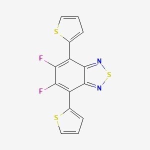 5,6-difluoro-4,7-di(thiophen-2-yl)benzo[c][1,2,5]thiadiazole structure, CAS 1304773-88-3