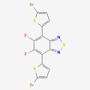 4,7-Bis(5-broMothiophen-2-yl)-5,6-difluorobenzo[c][1,2,5] thiadiazole structure, CAS 1304773-89-4