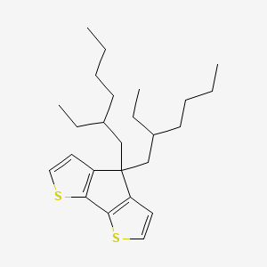 4,4-di(2-ethylhexyl)-4H-cyclopenta[2,1-b:3,4-b]dithiophene structure, CAS 365547-20-2