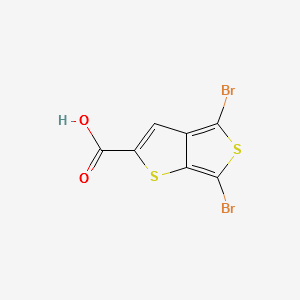 4,6-Dibromothieno[3,4-b]thiophene-2-carboxylic acid structure, CAS 1024594-86-2