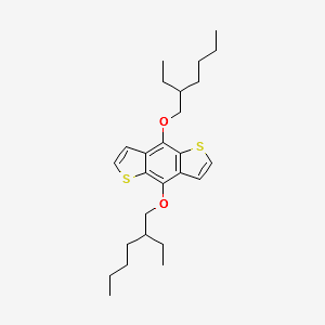 4,8-Bis[(2-ethylhexyl)oxy]benzo[1,2-b:4,5-b']dithiophene structure, CAS 1160823-77-7