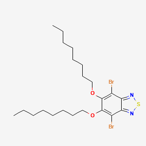 4,7-Dibromo-5,6-bis(octyloxy)-2,1,3-benzothiadiazole structure, CAS 1192352-08-1