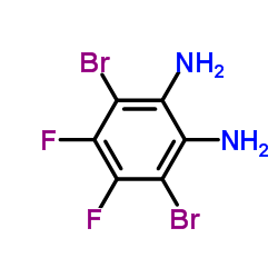 3,6-dibromo-4,5-difluoro-1,2-phenylenediamine structure, CAS 1345627-73-7