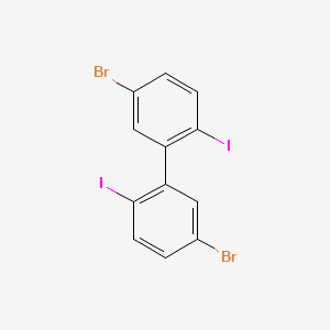 1,1'-Biphenyl, 5,5'-dibroMo-2,2'-diiodo- structure, CAS 873792-52-0