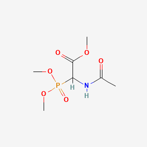 METHYL-2-N-(ACETYLAMINO)-DIMETHYL PHOSPHONO ACETATE structure, CAS 89524-99-2