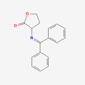 3-[(diphenylmethylene)amino]dihydrofuran-2(3H)-one structure, CAS 88539-65-5