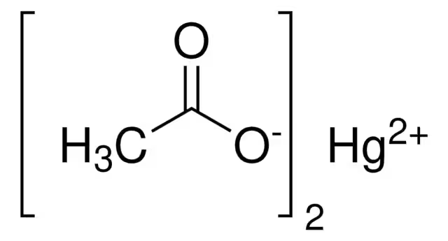 MERCURIC ACETATE structure, CAS 1600-27-7