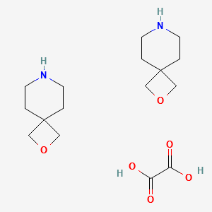 2-Oxa-7-azaspiro[3.5]nonane heMioxalate structure, CAS 1429056-28-9
