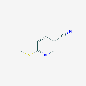 3-Pyridinecarbonitrile,6-(methylthio)-(9CI) structure, CAS 408350-80-1