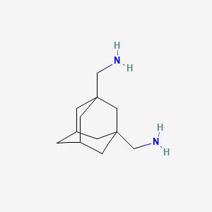{[3-(Aminomethyl)-1-adamantyl]methyl}amine dihydrochloride structure, CAS 52234-21-6
