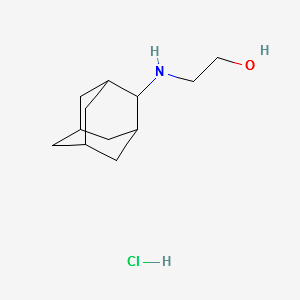 2-(Tricyclo[3.3.1.1(3,7)]dec-2-ylamino)ethanol hydrochloride structure, CAS 52917-73-4