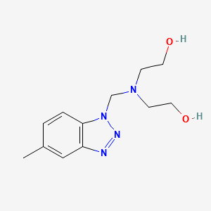 Ethanol, 2,2-(methyl-1H-benzotriazol-1-yl)methyliminobis- structure, CAS 88477-37-6