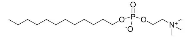 DODECYL PHOSPHOCHOLINE structure, CAS 29557-51-5