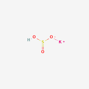 POTASSIUM HYDROGEN SULFITE structure, CAS 7773-03-7