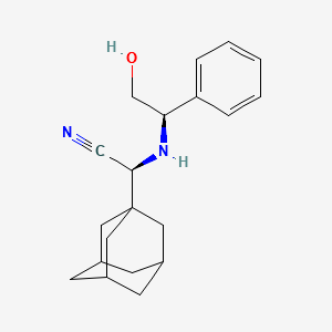 Tricyclo[3.3.1.13,7]decane-1-acetonitrile,.alpha.S)- structure, CAS 361441-95-4