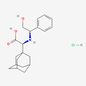 (alphaS)-alpha-[[(1R)-2-Hydroxy-1-phenylethyl]aMino]-tricyclo[3.3.1.1(3,7)]decane-1-acetic acid hydrochloride structure, CAS 361441-96-5
