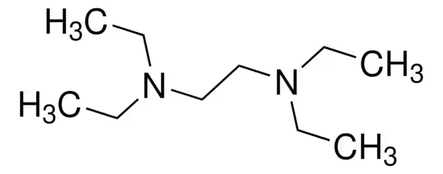 N,N,N',N'-TETRAETHYLETHYLENEDIAMINE structure, CAS 150-77-6